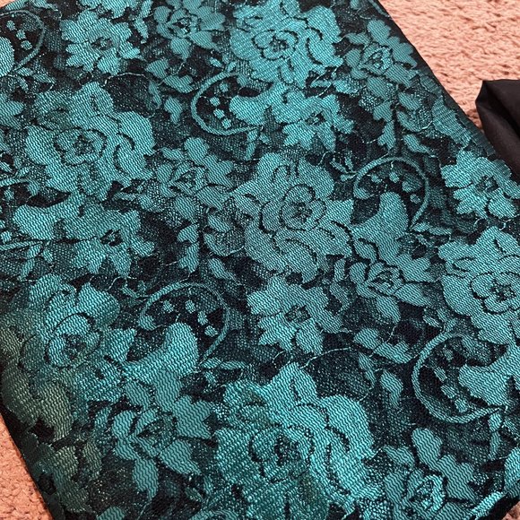 Dubai Lace saree , Green - Picture 1 of 5